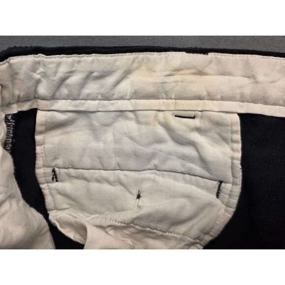 Polo Ralph Lauren Mens 36x31 Dark Navy Blue Corduroy Trouser Pleated Wide Relax - Picture 5 of 8